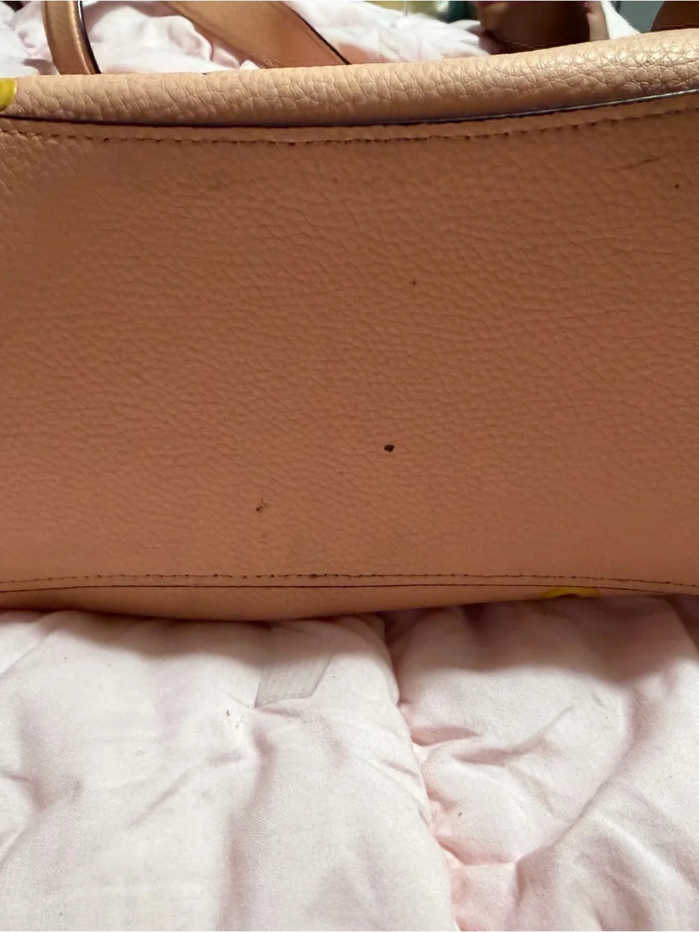 Coach Pale Pink Floral Leather Shoulder Bag